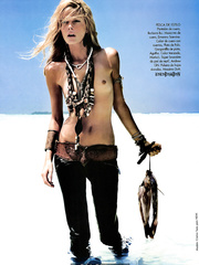 Cristina Tosio small nude tits for Elle Magazine, Argentina - January 2011